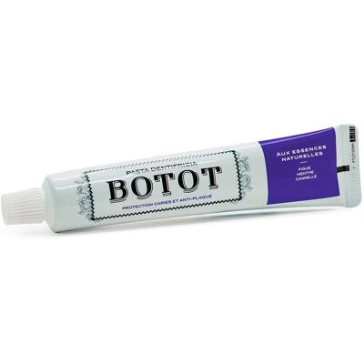 Dentifrice Figue Menthe Cannelle Botot - 75ml - Publicité Dentifrice Figue Menthe Cannelle Botot - 75ml - Publicité