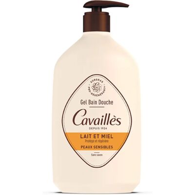 Gel Douche Lait et Miel Cavaillès - Peaux sensibles - 1L - Publicité Gel Douche Lait et Miel Cavaillès - Peaux sensibles - 1L - Publicité
