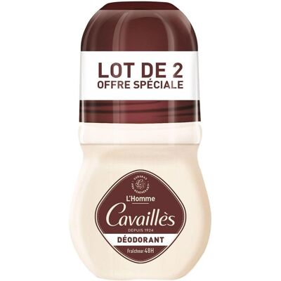 Déodorant Rogé Cavaillès Homme 48H Roll-On 2x50ml - Publicité Déodorant Rogé Cavaillès Homme 48H Roll-On 2x50ml - Publicité