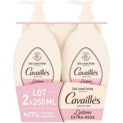 Soin hygiène intime extra doux Rogé Cavaillès - Lot de 2x250 ml - Publicité Soin hygiène intime extra doux Rogé Cavaillès - Lot de 2x250 ml - Publicité