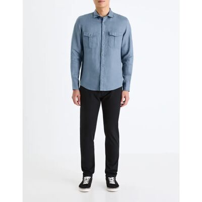 Celio Tocharles Kék Barna Slim Nadrág - Nadrág Celio Tocharles Kék Barna Slim Nadrág - Nadrág