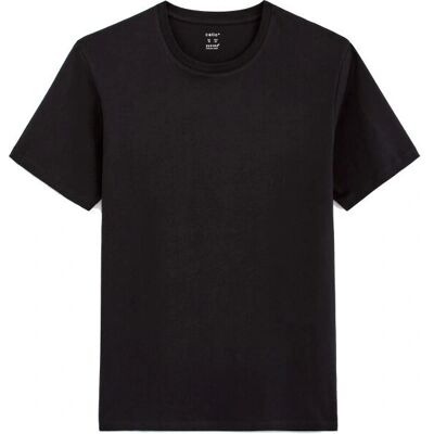 Tricou Celio Tebase - Negru - Mâneci scurte - Guler rotund - Potrivire regulată - Tricou Tricou Celio Tebase - Negru - Mâneci scurte - Guler rotund - Potrivire regulată - Tricou
