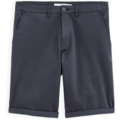 Celio Model Bochinobm - Șort chino din bumbac gri pentru bărbați Celio Model Bochinobm - Șort chino din bumbac gri pentru bărbați