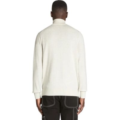 Pulover bărbătesc tricotat Celio Gecotont Biela XL - Îmbrăcăminte Pulover bărbătesc tricotat Celio Gecotont Biela XL - Îmbrăcăminte
