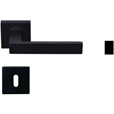 KLOSE BESSER - ManiglieNereQuadrate - Nero - Door handle set KLOSE BESSER - ManiglieNereQuadrate - Nero - Door handle set
