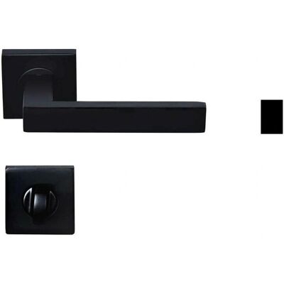 KLOSE BESSER - Black handles - Square rosettes - Door hardware KLOSE BESSER - Black handles - Square rosettes - Door hardware