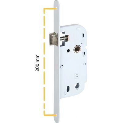 KLOSE BESSER - Mono-point 40mm - Bianco - Acciaio - Serratura KLOSE BESSER - Mono-point 40mm - Bianco - Acciaio - Serratura