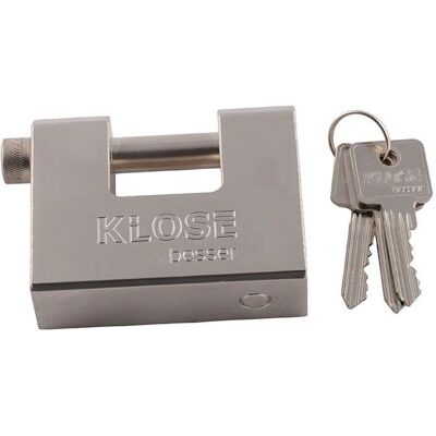 KLOSE BESSER - Lucchetto di Sicurezza a Doppia Dentatura - Doppia Dentatura - 75 mm - Padlock KLOSE BESSER - Lucchetto di Sicurezza a Doppia Dentatura - Doppia Dentatura - 75 mm - Padlock