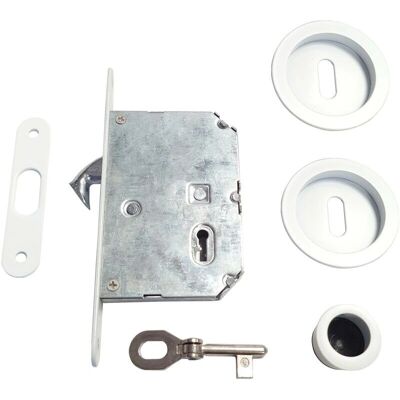 Klose Besser - Cerradura - Blanco, 160x16mm, Acero Klose Besser - Cerradura - Blanco, 160x16mm, Acero