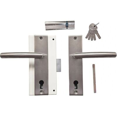 KLOSE BESSER - Juego Completo para Puertas Fichet - Manillas de Acero Inoxidable KLOSE BESSER - Juego Completo para Puertas Fichet - Manillas de Acero Inoxidable