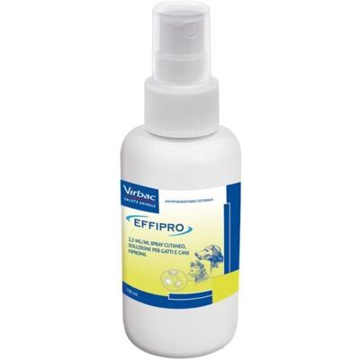 Effipro Spray Antiparassitario per Animali - 100ml - Protezione pulci e zecche Effipro Spray Antiparassitario per Animali - 100ml - Protezione pulci e zecche