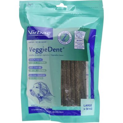 Virbac Veggie Dent Dog Dental Chews - Dog Dental Chews Virbac Veggie Dent Dog Dental Chews - Dog Dental Chews