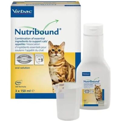 Virbac Nutribound - Suplement dla kocich rekonwalescencji 3x150ml Virbac Nutribound - Suplement dla kocich rekonwalescencji 3x150ml