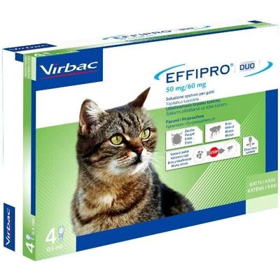Virbac Effipro Duo Gatto Spot-on - Prevenzione pulci e zecche Virbac Effipro Duo Gatto Spot-on - Prevenzione pulci e zecche