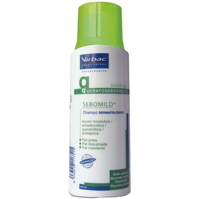 Champú Sebomild Virbac para piel grasa en perros y gatos - 200 ml Champú Sebomild Virbac para piel grasa en perros y gatos - 200 ml