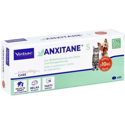 Virbac Anxitane S Sollievo dallo Stress per Gatti & Cani <10kg - 30 Compresse Virbac Anxitane S Sollievo dallo Stress per Gatti & Cani <10kg - 30 Compresse