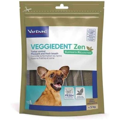 Virbac VeggieDent Zen XS - 5kg 15 unità - Barrette dentali per cani Virbac VeggieDent Zen XS - 5kg 15 unità - Barrette dentali per cani