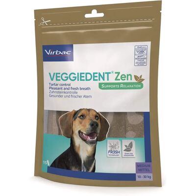 Virbac VeggieDent Zen M Snack per Cani - Igiene orale e relax Virbac VeggieDent Zen M Snack per Cani - Igiene orale e relax