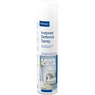 Virbac Indorex Defence Household Flea & Dust Mite Spray - 500ml Virbac Indorex Defence Household Flea & Dust Mite Spray - 500ml