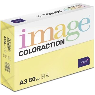 Antalis A4 Žlutý 80g/m² Kopírovací Papír - 500 Listů Antalis A4 Žlutý 80g/m² Kopírovací Papír - 500 Listů