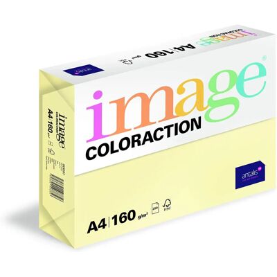 Kopírský papír Coloraction A4 Světle žlutý - 160g, 250 listů Kopírský papír Coloraction A4 Světle žlutý - 160g, 250 listů