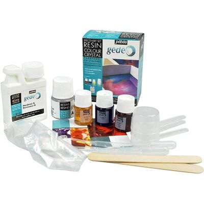 Kit de résine Pebeo Gedeo - Couleurs mélangées - Kit de résine - Publicité Kit de résine Pebeo Gedeo - Couleurs mélangées - Kit de résine - Publicité