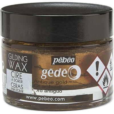 Cera de dourar Pebeo 30ml - Ouro Antigo - Revestimento metálico Cera de dourar Pebeo 30ml - Ouro Antigo - Revestimento metálico