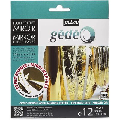 Pebeo Gedeo Spiegeleffekt-Blätter - Gold - Metallblatt - Moderne Dekoration Pebeo Gedeo Spiegeleffekt-Blätter - Gold - Metallblatt - Moderne Dekoration