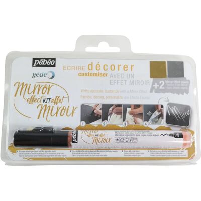 Pebeo Gedeo Mirror Effect Leaves & Glue Marker Kit Pebeo Gedeo Mirror Effect Leaves & Glue Marker Kit