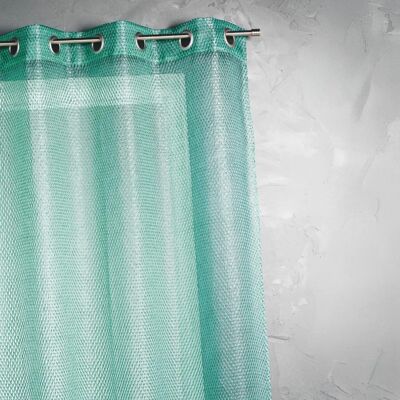 Tenda in organza verde con effetto rete - Home Maison Tenda in organza verde con effetto rete - Home Maison