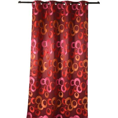 Tenda grigia con motivo circolare jacquard - Tenda Tenda grigia con motivo circolare jacquard - Tenda