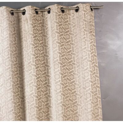 Cortina Jacquard Beige HOME MAISON - 140x260cm Cortina Jacquard Beige HOME MAISON - 140x260cm