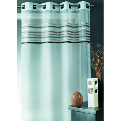 Cortina Taupe 140x260cm - Cortina de Poliéster Transparente Cortina Taupe 140x260cm - Cortina de Poliéster Transparente