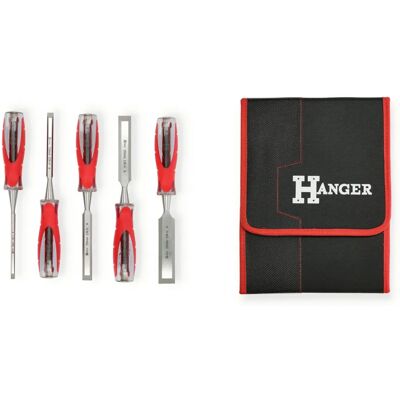 Juego de 5 formones de madera Hanger - 6-10-15-20-25 mm - formones Juego de 5 formones de madera Hanger - 6-10-15-20-25 mm - formones