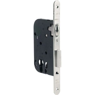 VACHETTE Serrure à larder monopoint A50mm Nickel Entrée Double Porte Publique VACHETTE Serrure à larder monopoint A50mm Nickel Entrée Double Porte Publique