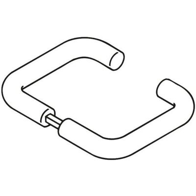 Poignée de porte double en nylon HEWI 111FR-90 - Carré 7mm, Noir Poignée de porte double en nylon HEWI 111FR-90 - Carré 7mm, Noir