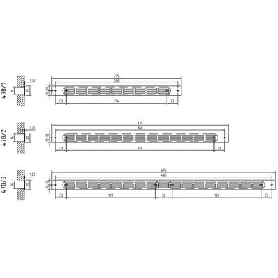 Renson LG275 - Grille intérieure en aluminium - 20mm - 1,25mm d'épaisseur - Publicité Renson LG275 - Grille intérieure en aluminium - 20mm - 1,25mm d'épaisseur - Publicité