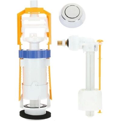 GARIS W03-4500G - Mécanisme de chasse d'eau WC interchangeables, Chromé - Publicité GARIS W03-4500G - Mécanisme de chasse d'eau WC interchangeables, Chromé - Publicité