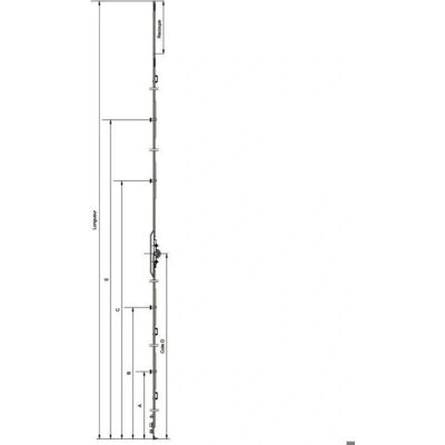 Ferco G-22144-00-0-1 Fenstergriff - 940mm x 400mm - Fenstergriff Ferco G-22144-00-0-1 Fenstergriff - 940mm x 400mm - Fenstergriff