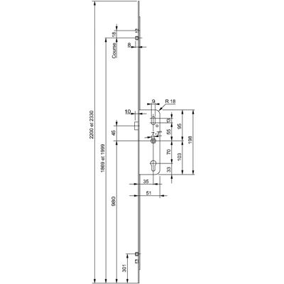 FERCO G-24755-22-L-1 - Verrou multipoint FERCO G-24755-22-L-1 - Verrou multipoint