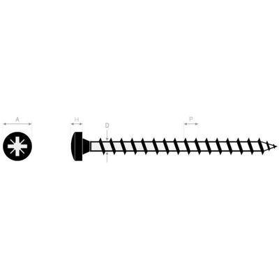 ULTIMA - 11160030 - 6x30 - Pozidriv - acero galvanizado - Wood screw ULTIMA - 11160030 - 6x30 - Pozidriv - acero galvanizado - Wood screw
