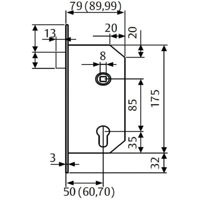 Serrure Tesa 4039 GHE - Cylindre Européen, Finition Noire, Carré 8mm - Pour Portes en Bois - Publicité Serrure Tesa 4039 GHE - Cylindre Européen, Finition Noire, Carré 8mm - Pour Portes en Bois - Publicité