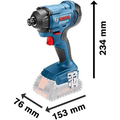 Visseuse à choc Bosch GDR 18V-160 avec 2 batteries et chargeur - Publicité Visseuse à choc Bosch GDR 18V-160 avec 2 batteries et chargeur - Publicité