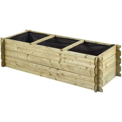 Forest - Carré Potager Basil 140×60×H40cm - Jardin potager - Publicité Forest - Carré Potager Basil 140×60×H40cm - Jardin potager - Publicité