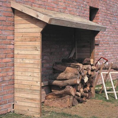 Forest Style Memphis Stockage de Bois - 3m³, Naturel - Publicité Forest Style Memphis Stockage de Bois - 3m³, Naturel - Publicité