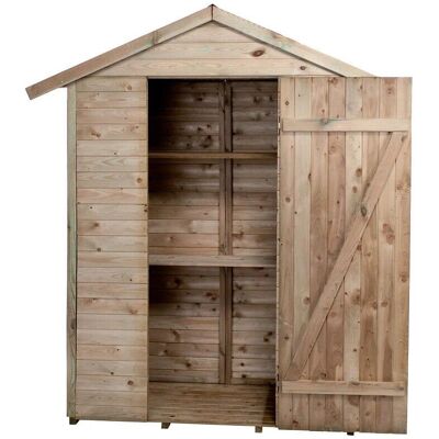 Forest Style - Armoire de jardin avec étagères - 193x83x220cm - Publicité Forest Style - Armoire de jardin avec étagères - 193x83x220cm - Publicité