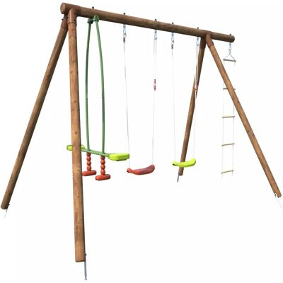 Equipo de Patio Soulet Gabin - Columpios y Escalera para Niños Equipo de Patio Soulet Gabin - Columpios y Escalera para Niños