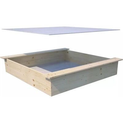 Soulet Modell 4526 Holzsandkasten mit Planen - Sandkasten für 4 Kinder Soulet Modell 4526 Holzsandkasten mit Planen - Sandkasten für 4 Kinder