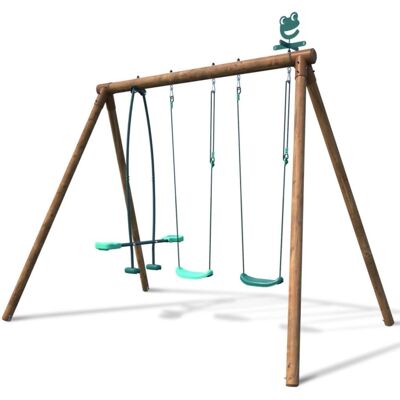 Soulet Holz-Schaukelset mit 3 Zubehörteilen - Kinderspielplatz Soulet Holz-Schaukelset mit 3 Zubehörteilen - Kinderspielplatz