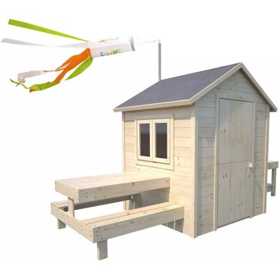 Soulet Modell 4859 Spielhaus - Holz Kinderhaus mit Küche Soulet Modell 4859 Spielhaus - Holz Kinderhaus mit Küche